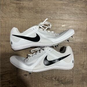 Nike Women’s White and Black Track Spikes
